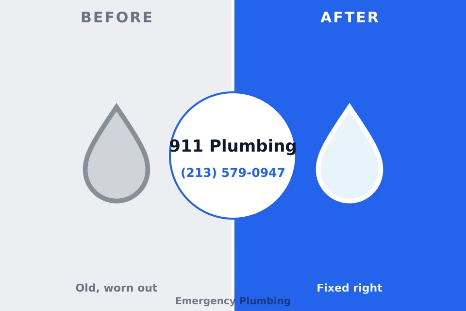 Before and after: plumbing repair Good Hope, AL